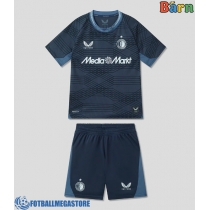 Fotballdrakt Barn Feyenoord Bortedraktsett 2025-26 Kortermet (+ Korte bukser)